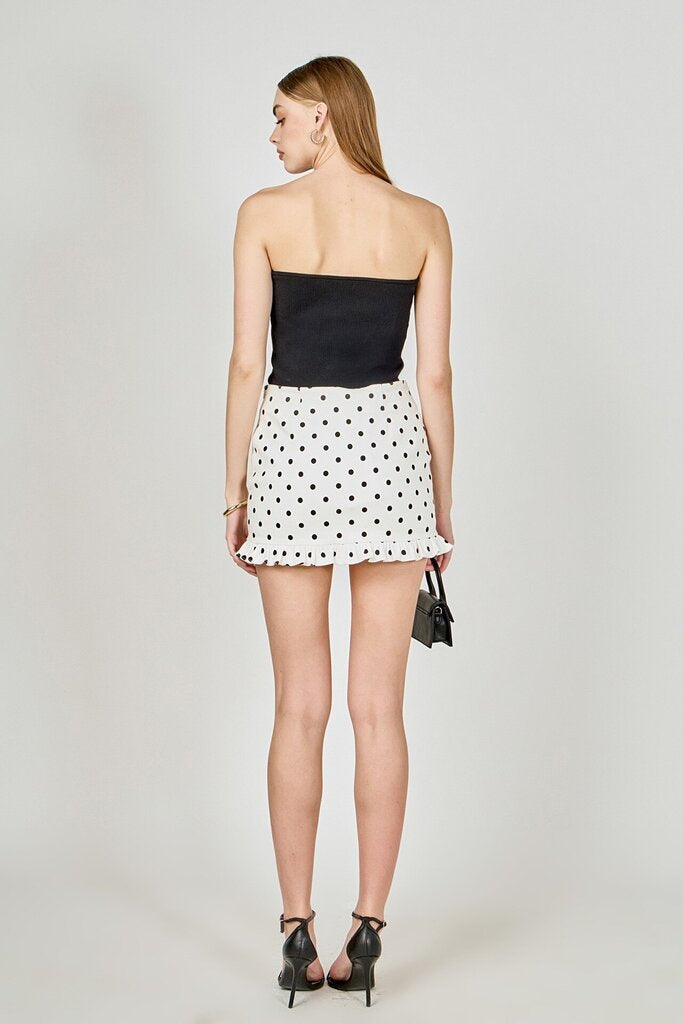 Polka Dot Ruffle Skirt