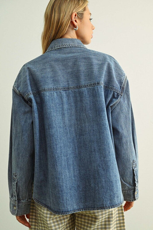 Denim Button Down Shirt