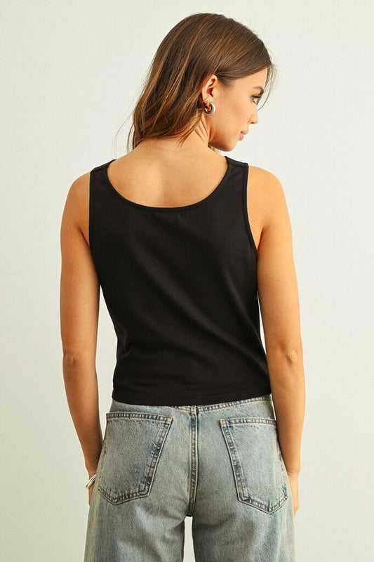 Cowl Back Top