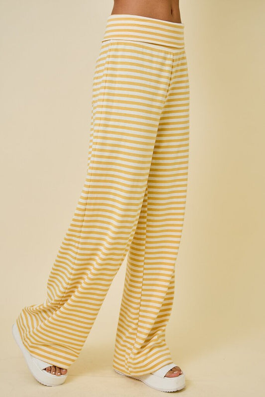 Striped Wide Leg Sweatpants