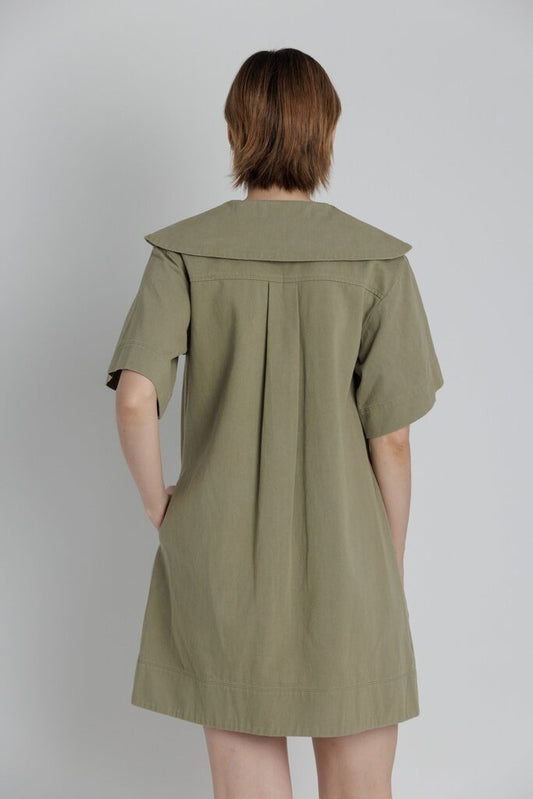 Twill Mini Dress