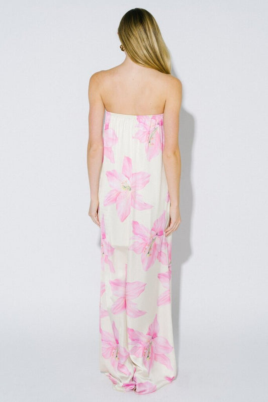 Floral S/L Maxi Dress