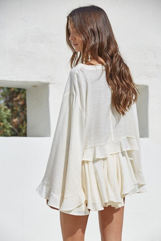 Flowy Round Neck Top