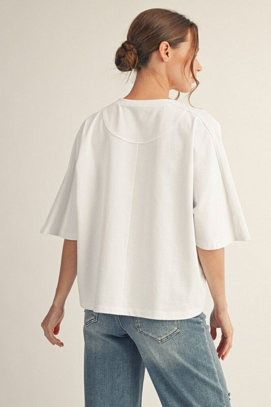 Drop Shoulder Basic Top