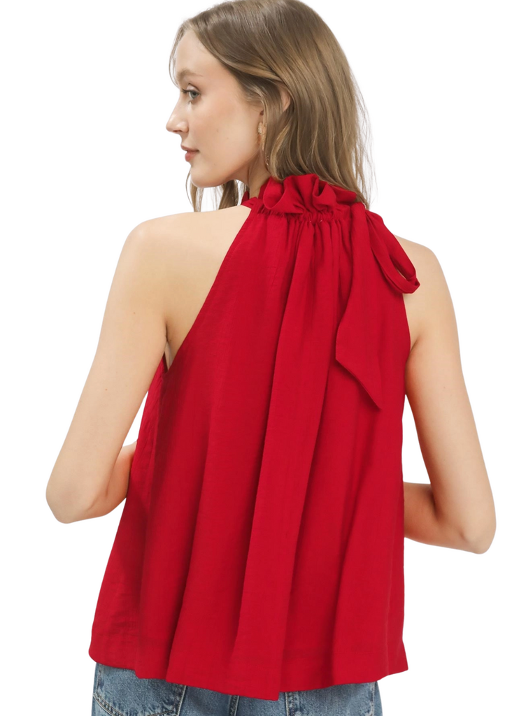 Tie Neck Boho Top