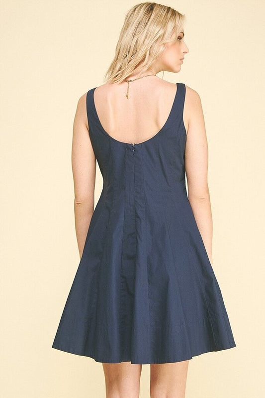 Square Neck Mini Dress