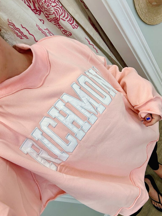 Embroidered Richmond Mockneck CORAL