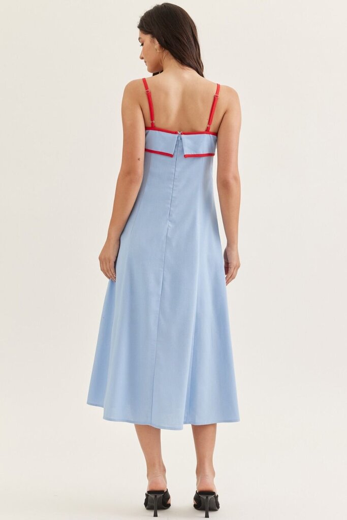 Contrast Maxi Dress