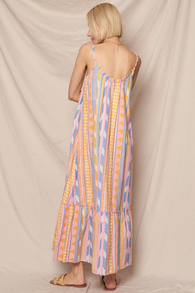 Spaghetti Strap Tiered Maxi Dress