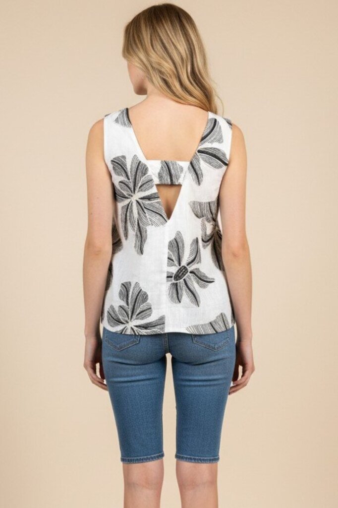 Floral A Line Tank Top