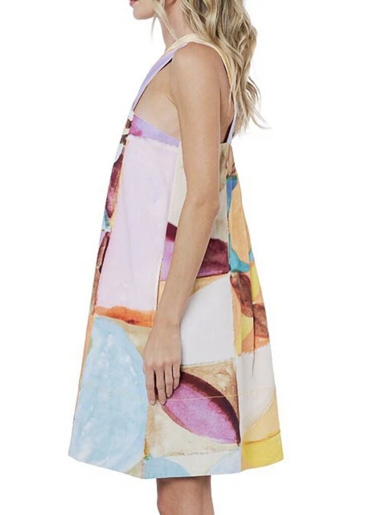 V Strapped Mini Dress