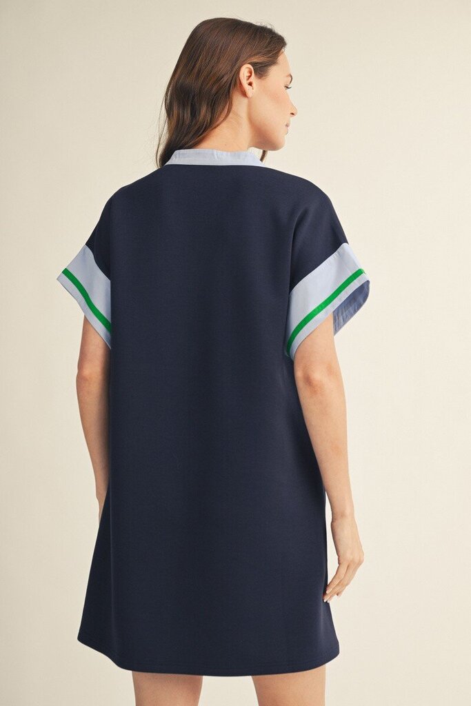 Color Contrast Dress