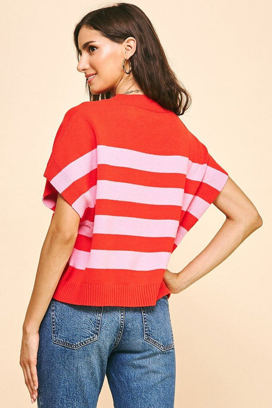 Striped Sweater Vest