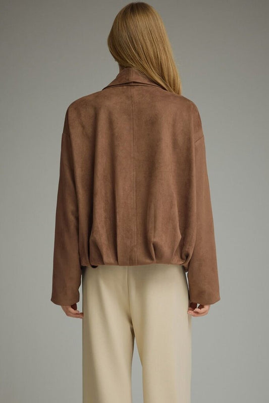 Suede Collared Jacket
