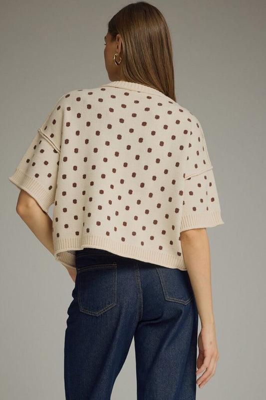 Polka Dot Short Sweater