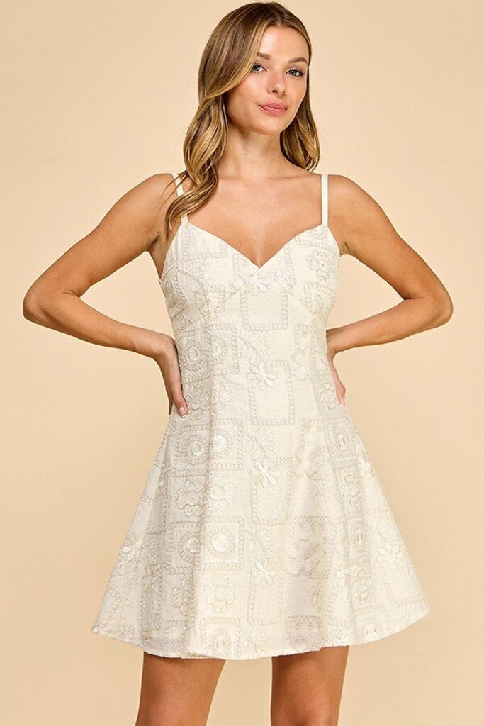 Fit & Flare Sequin Dress