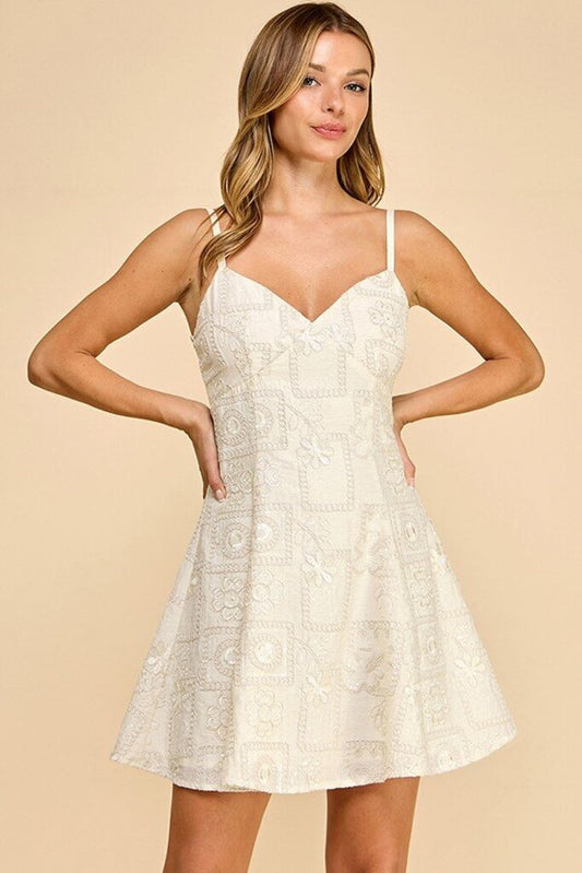 Fit & Flare Sequin Dress