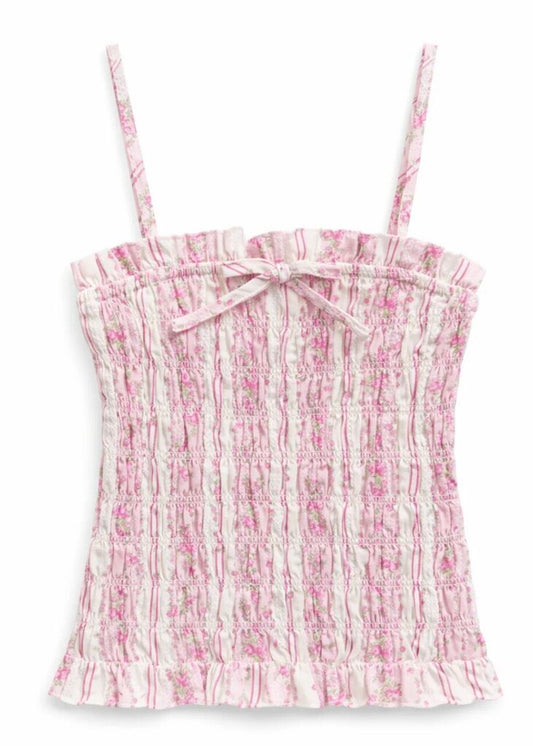 Alma S/L Gathered Cami Top - TWEEN