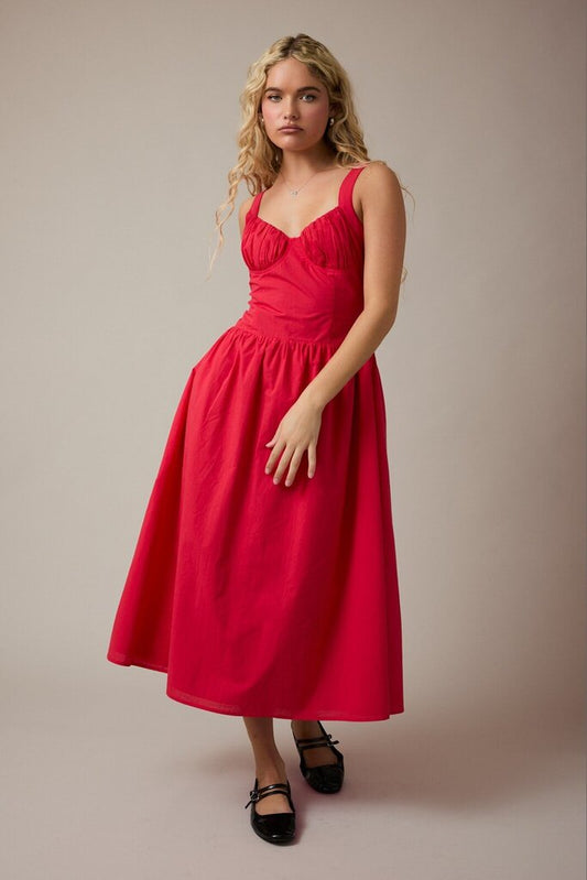 Bustier Midi Dress