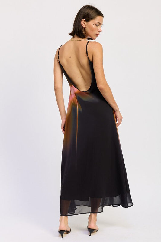 Scoop Back Maxi Dress