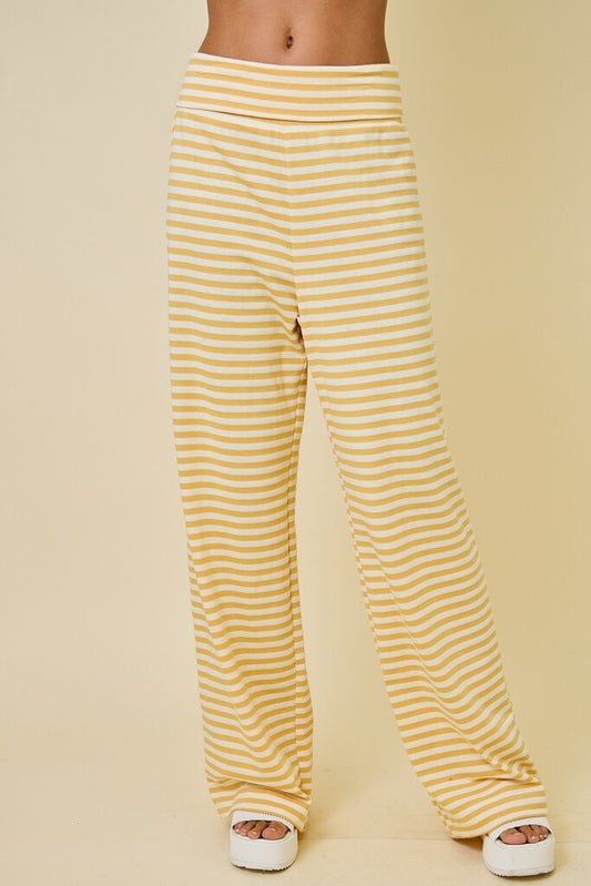 Striped Wide Leg Sweatpants
