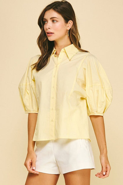 Balloon Sleeve Top