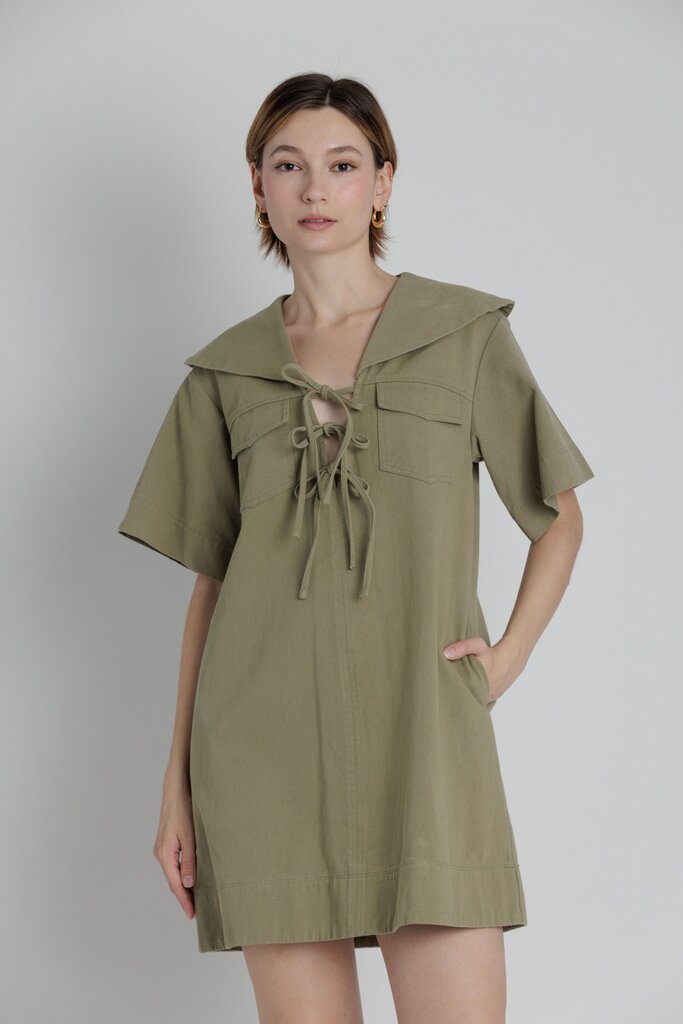 Twill Mini Dress