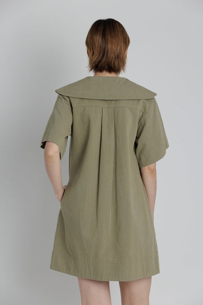 Twill Mini Dress