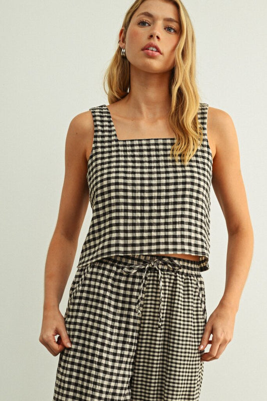 Gingham Tank Top