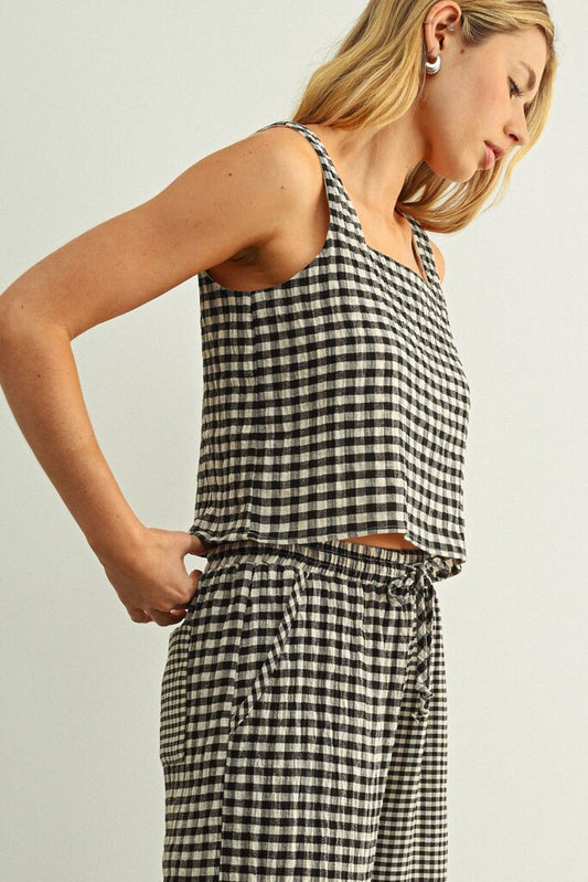 Gingham Tank Top