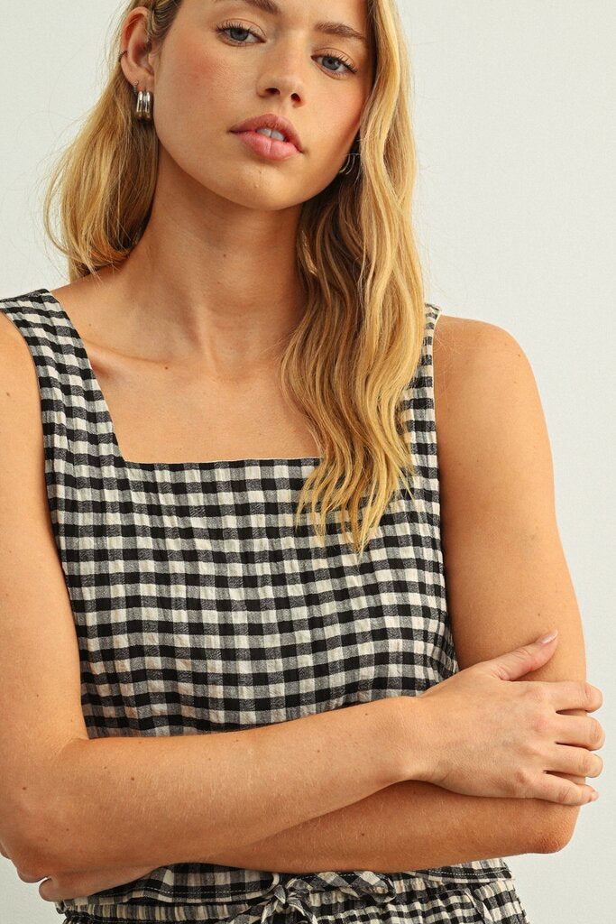 Gingham Tank Top