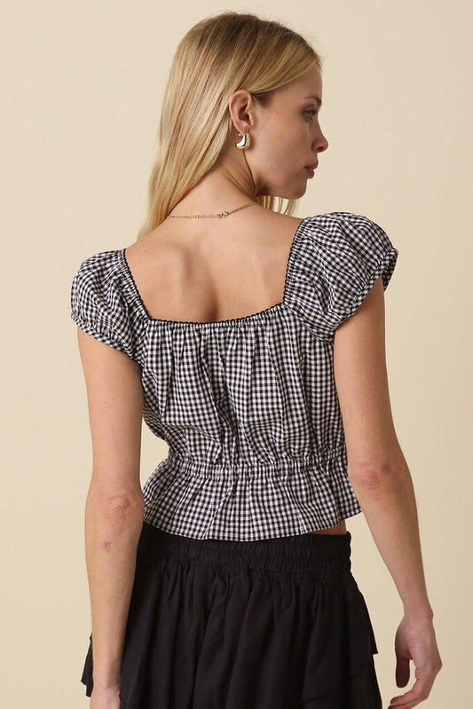 Melody Gingham Top