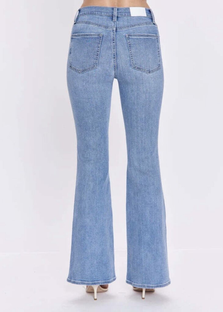 Pistola Kisnley Mid Rise Flare Jeans