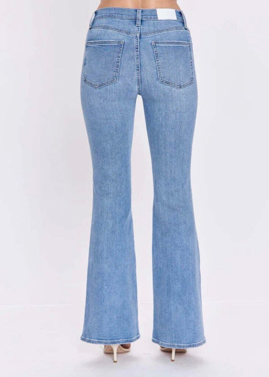 Pistola Kisnley Mid Rise Flare Jeans