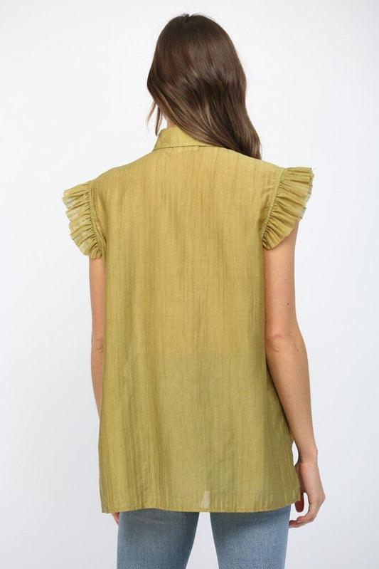 Pintuck Pleated Top