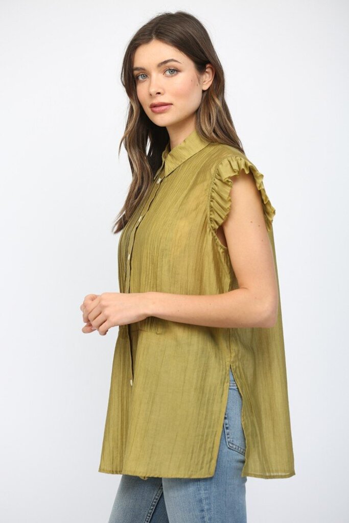 Pintuck Pleated Top