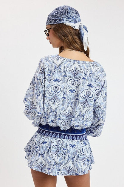 Puff Sleeve Mini Dress