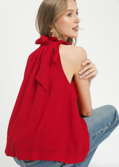 Tie Neck Boho Top