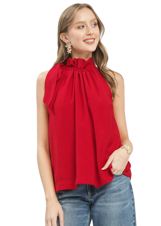 Tie Neck Boho Top