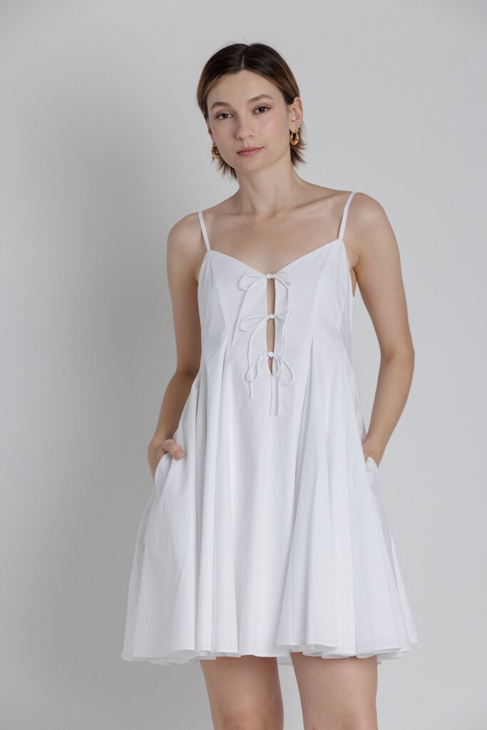 Tied Front Mini Dress