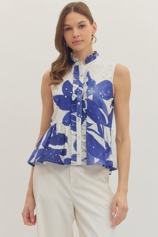 Peplum Ruffle Top