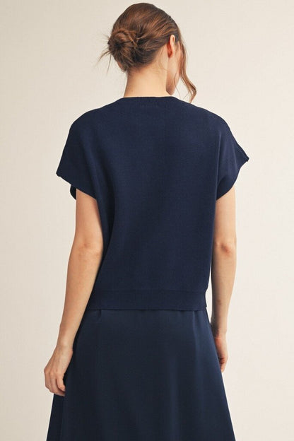 Drop Knot Sweater Top
