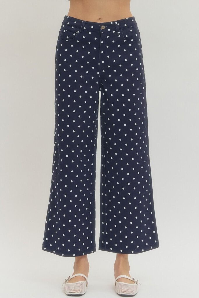 Polka Dot Wide Pants