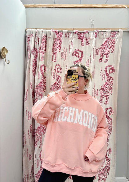 Embroidered Richmond Mockneck CORAL
