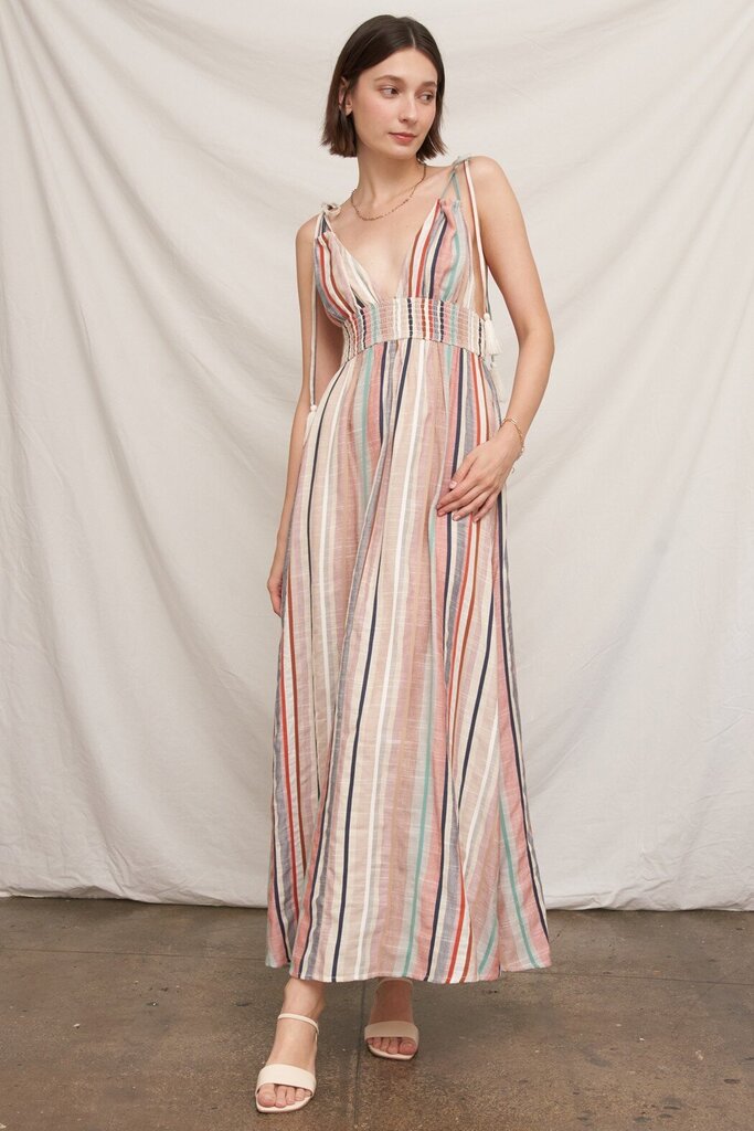 Multi Striped Maxi Dress