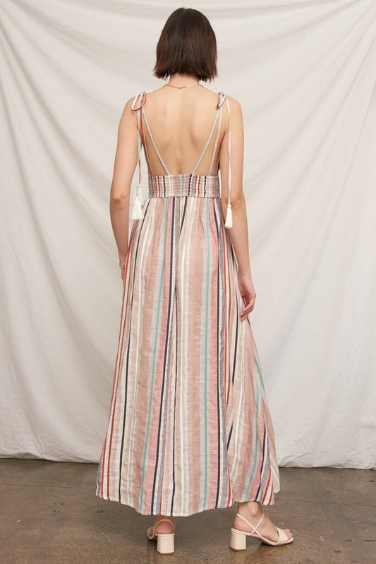 Multi Striped Maxi Dress