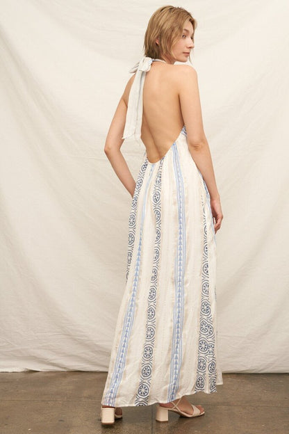 Halter Neck Maxi Dress