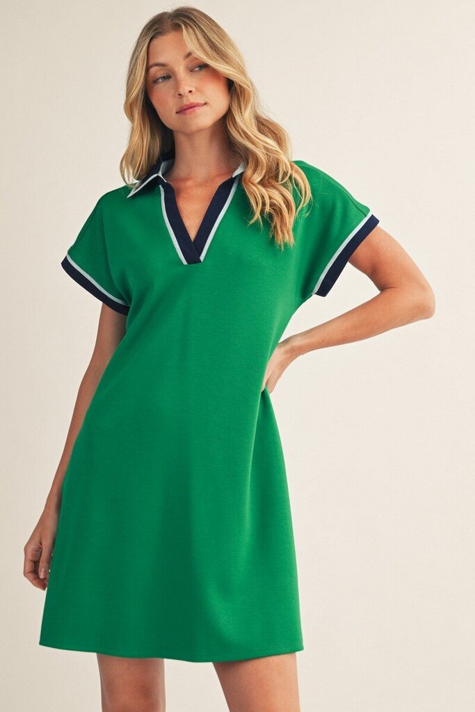 Contrast Accent Dress