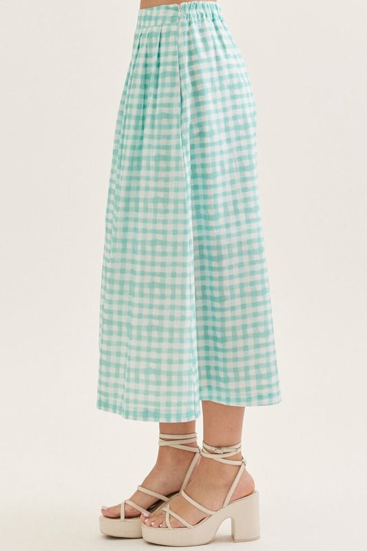 Checked Maxi Skirt