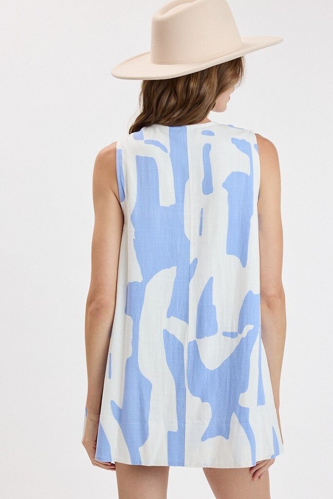 Geometric Swing Mini Dress